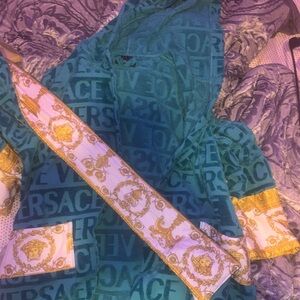 VERSACE Barocco & Robe cotton bathrobe